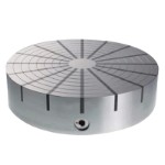 Circular permanent magnetic chuck with radial poles 100x60 mm with clamping force up to 180 N/cm2